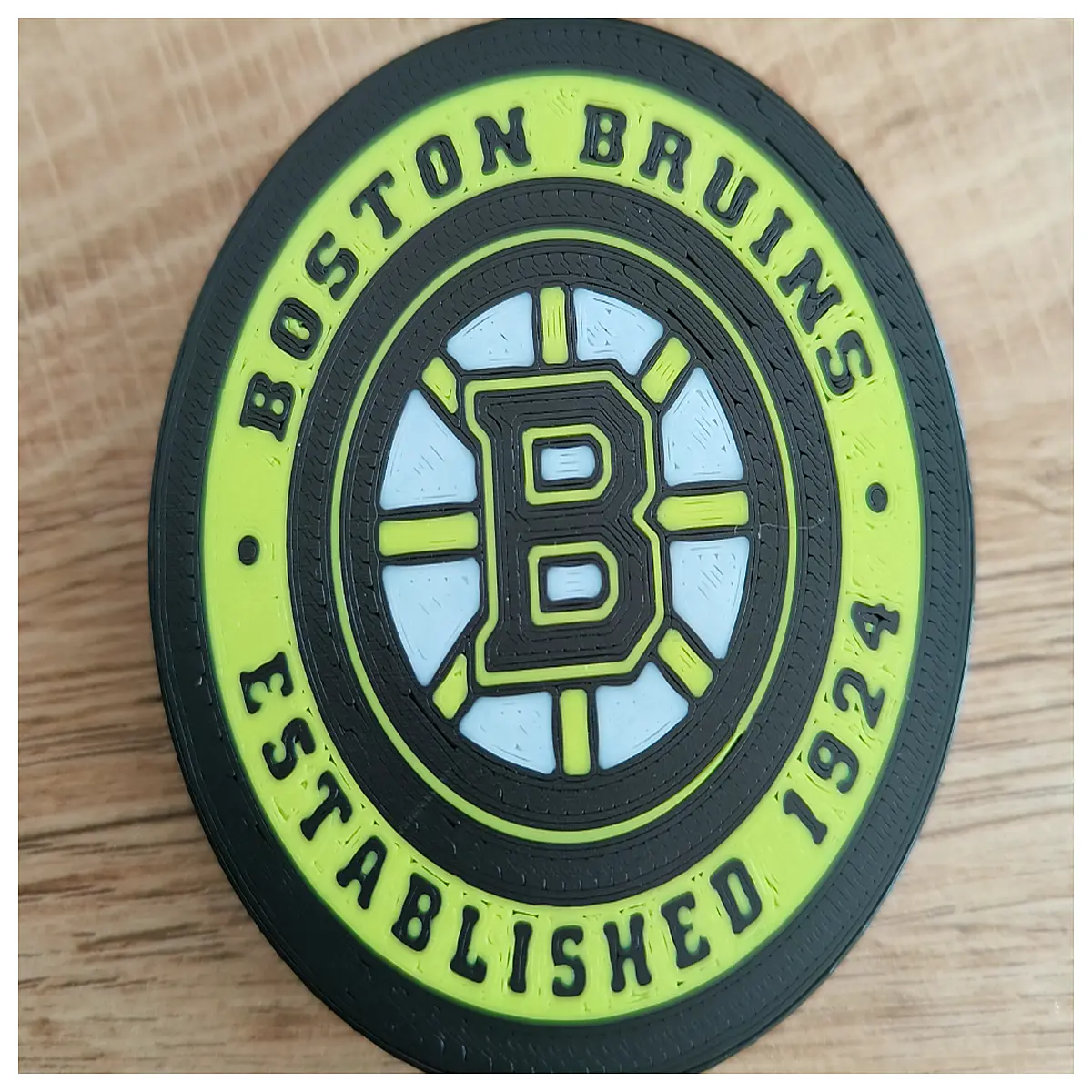 Bruins Hockey Emblem Badge Hockey Collectible Team Decoration Hockey Fans