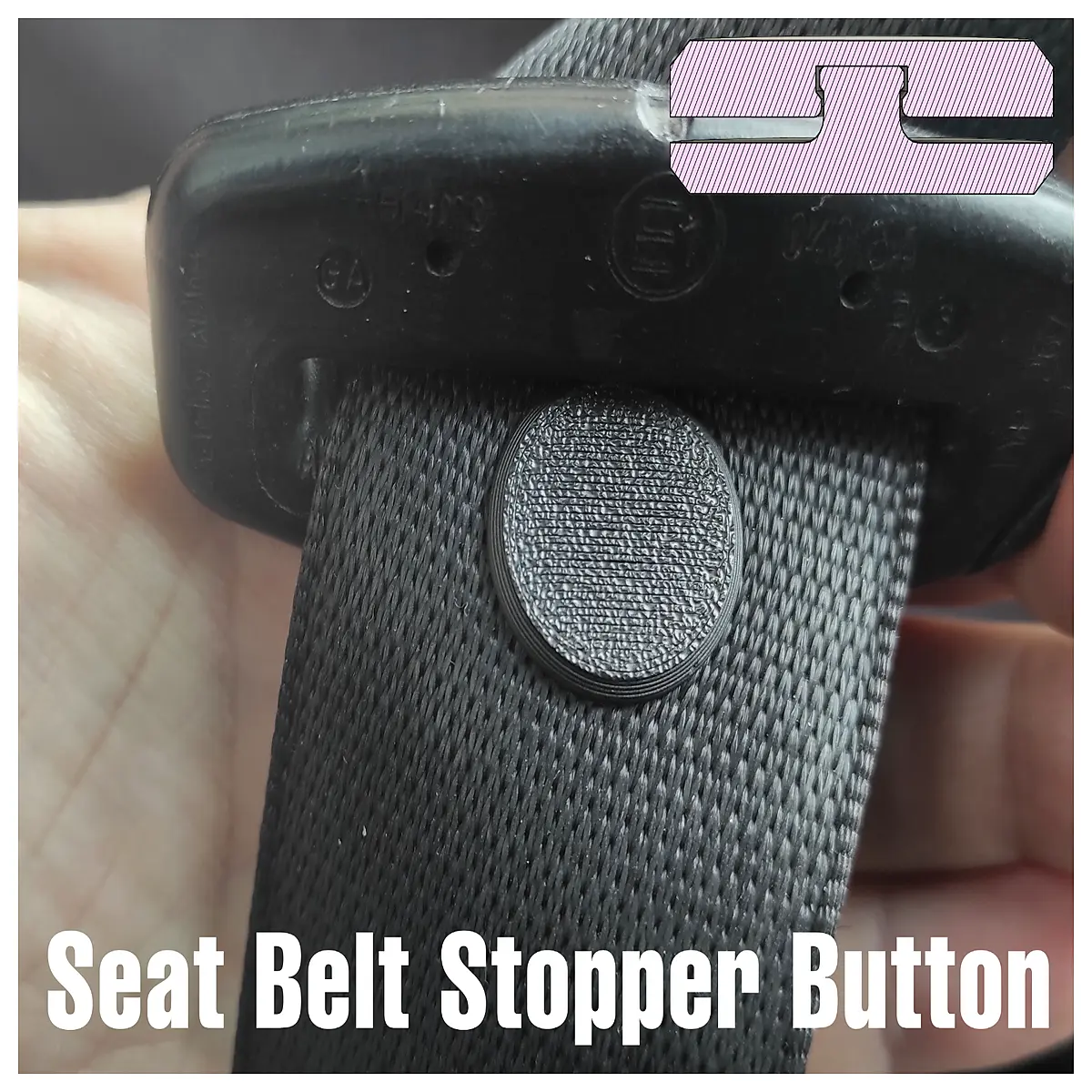 Clip Buckle Safety Belt Retainer Button Fastener Car Seatbelt Accessories Emergency Release Safety Assurance