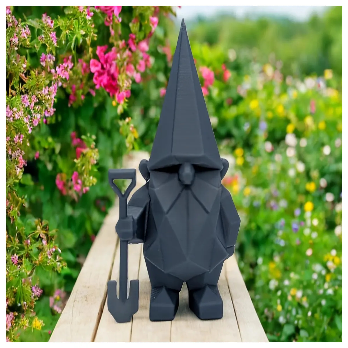 Geometric Gnome Garden Decor Modern Small Statue Landscape Ornament Outdoor Decoration Minimalist Style Yard Decor
