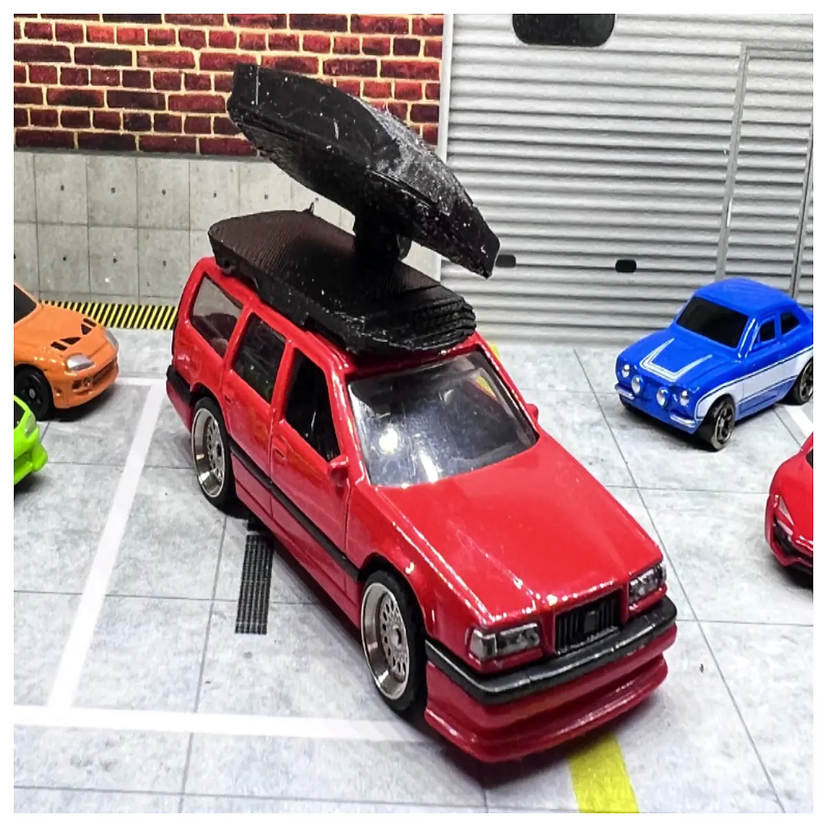Roof Cargo 164 Ratio Car Luggage Box Outdoor Travel Accessories Vehicle Storage Box Auto Parts
