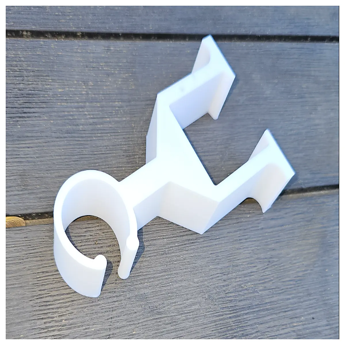 1 Inch Vinyl Fence Post Clamp Fence Fastener Outdoor Garden Railing Accessory Quick Installation Durable Reliable