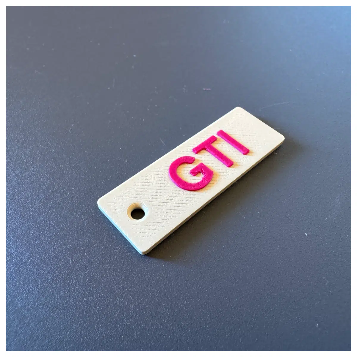 GTI Keyring Car Decoration Accessory Hanging Hook Keychain Auto Parts Car Modification Sport Style