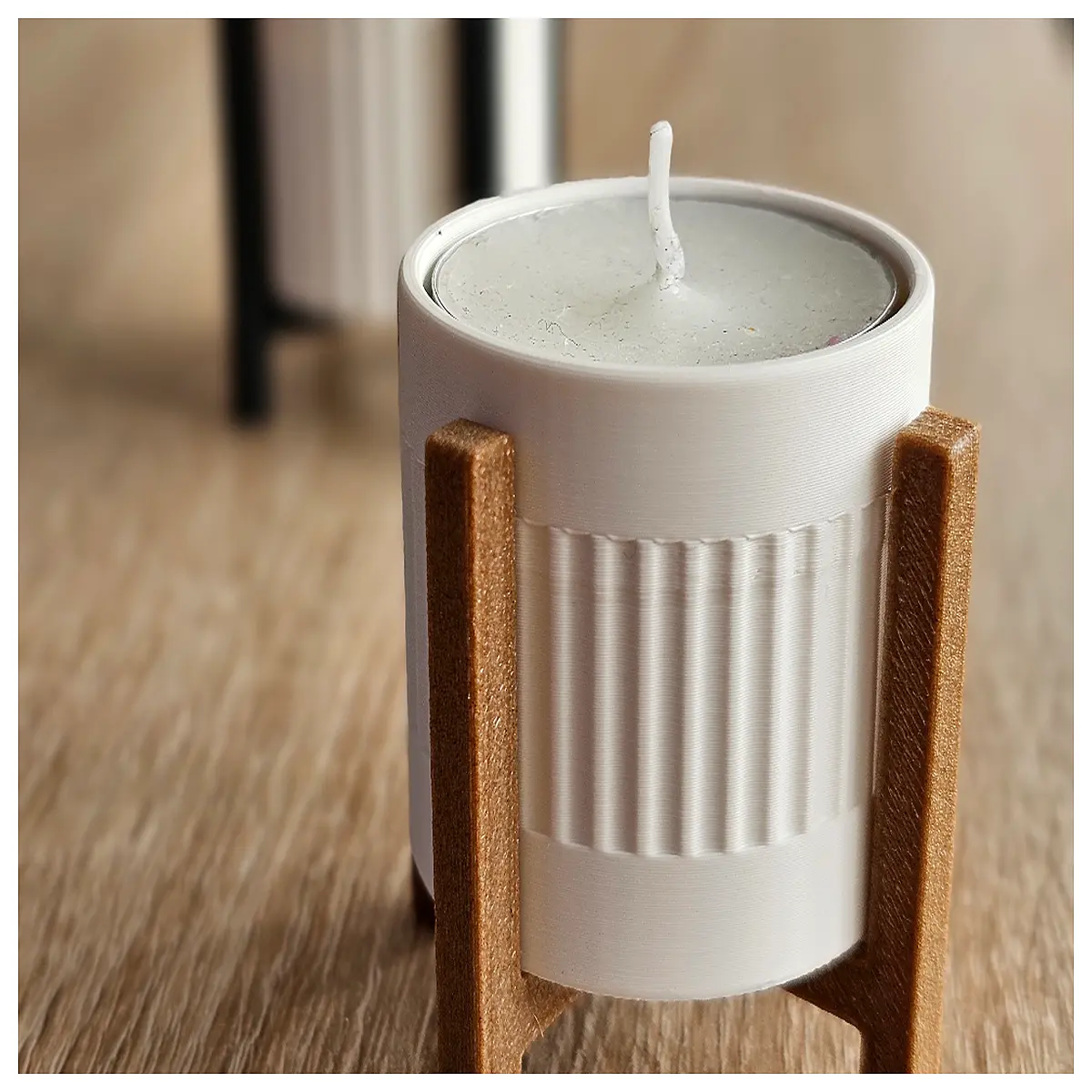 minimalist tea holder modern candle home decor table centerpiece