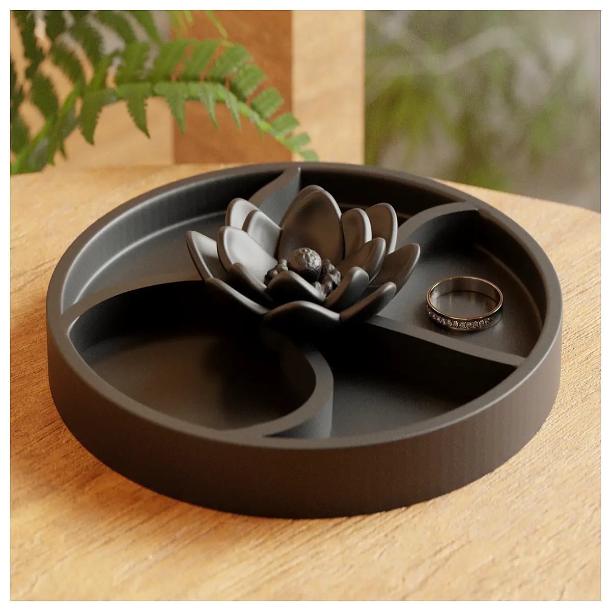 Elegant Floral Tray Flower Pattern Table Decor Decorative Serving Tray Floral Gift Home Decor Flower Arrangement Ceramic Gift