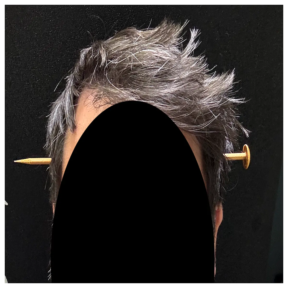 brain nail illusion optical trick mind bending visual effects prop