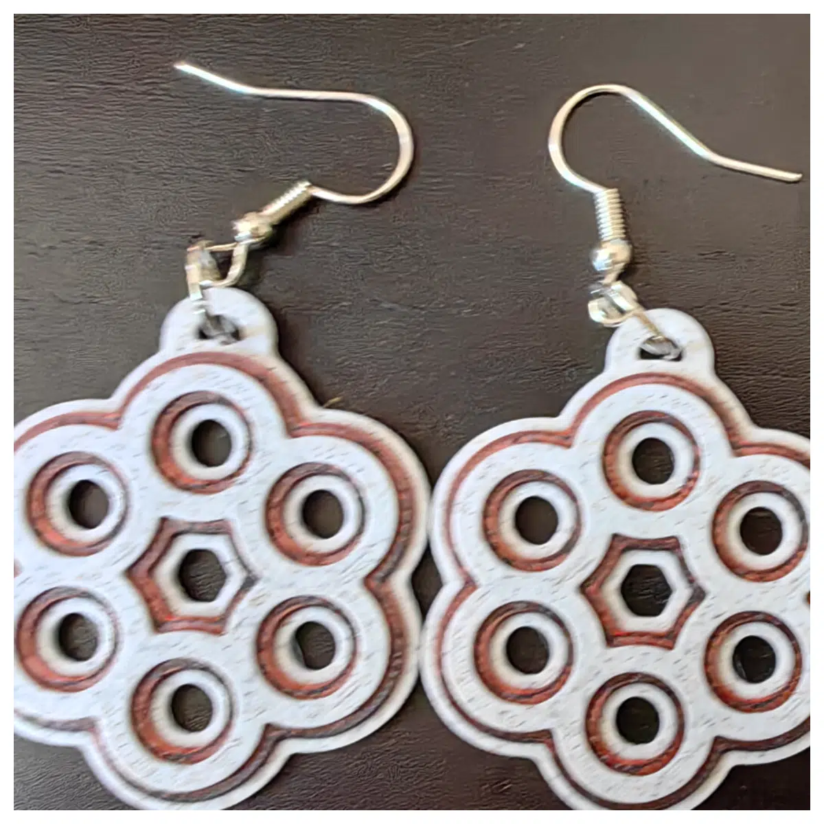 Hexagonal Geometric Earrings Circular Design Jewelry Accessories Geometric Fashion Ear Studs Gift Choice