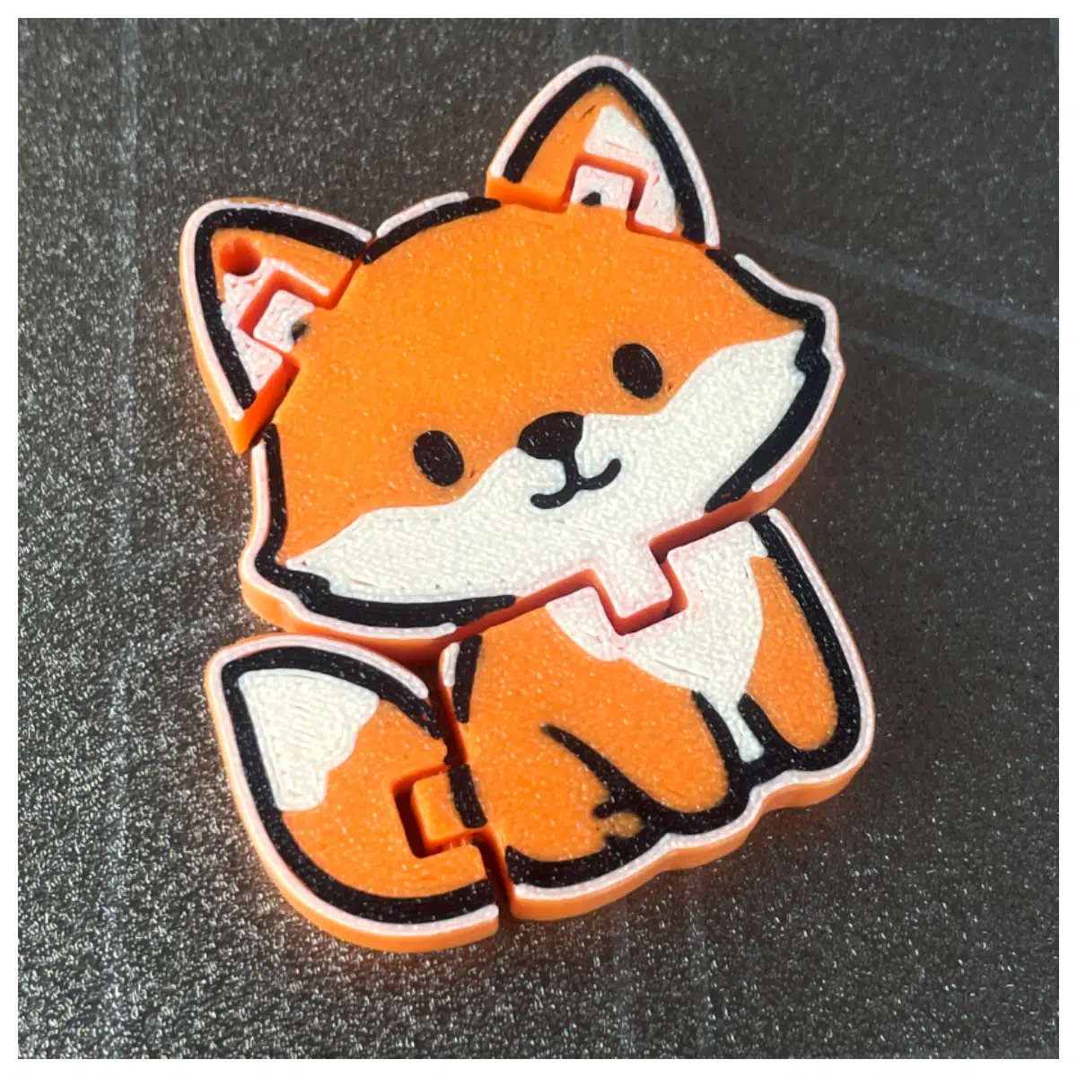Cute Little Fox Charm Keychain Pet Memorial Friends Family Fox Accessory Decoration