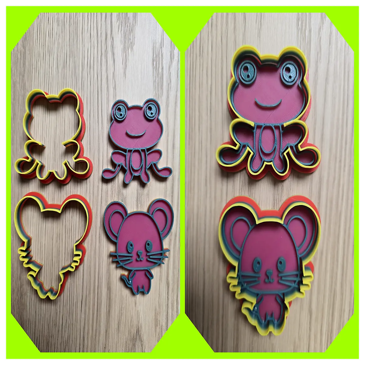and cookie cutters for fondant clay stamping tools for polymer craft animal shape dough molds for kids baking fun