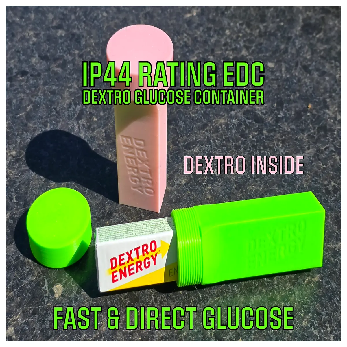Durable Rotating Sucrose Energy Box IP44 Outdoor Sports Food Supplement Energy Bar Hiking Camping