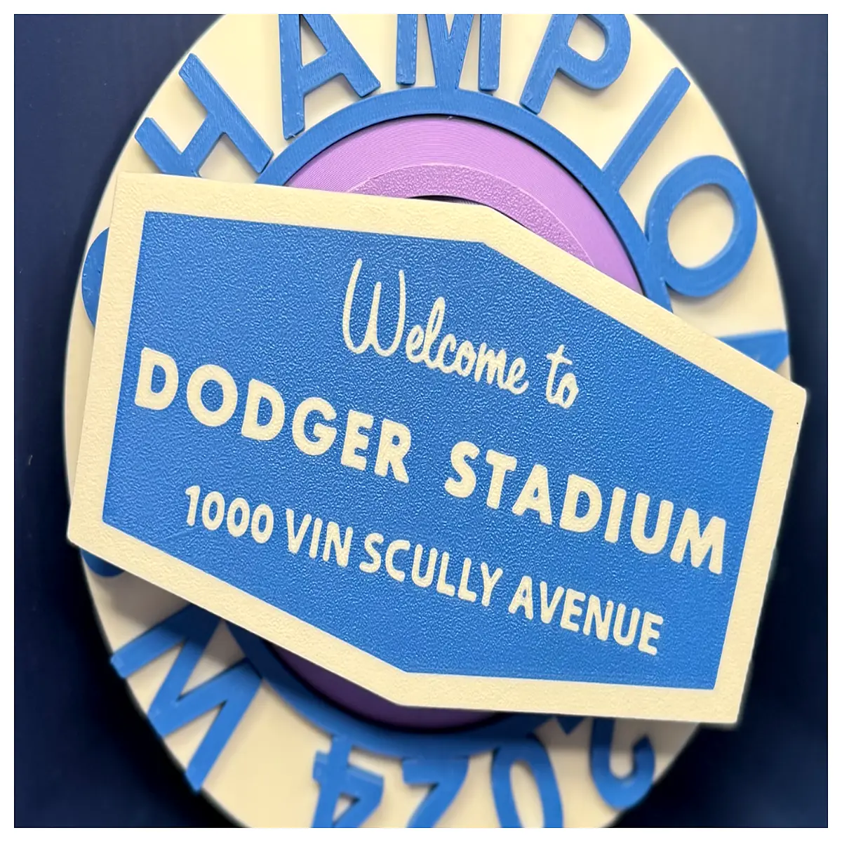 2024 World Series Dodgers Merchandise LA Dodgers Spin Chain Baseball Collectible Gift Game Souvenir