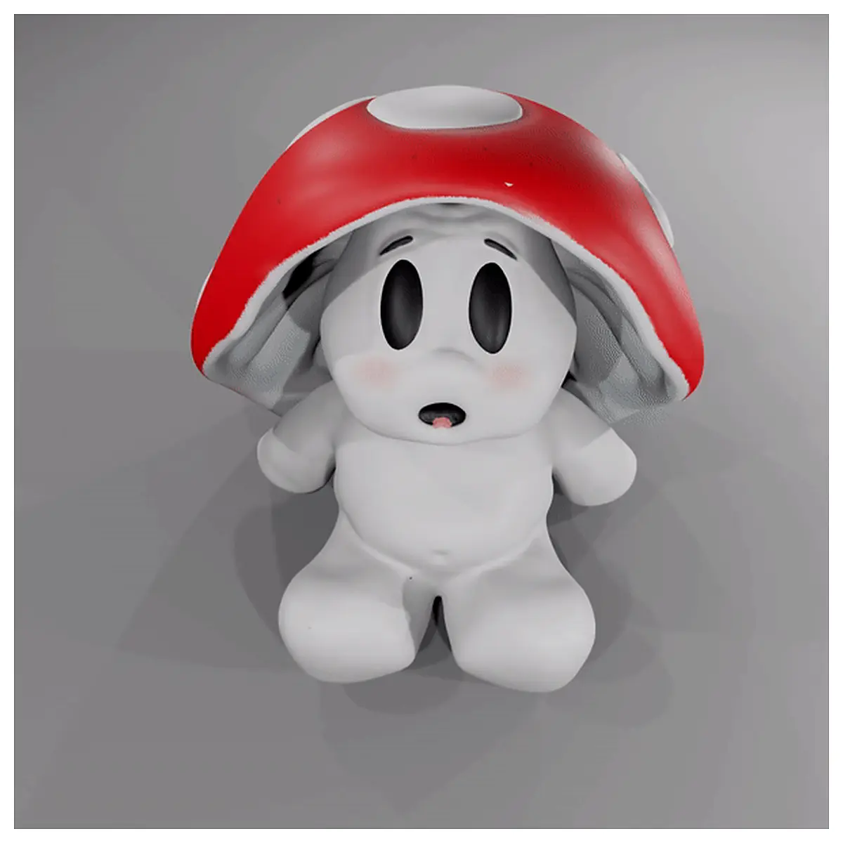 Mushroom Teddy Bear Plush Toy Cute Soft Animal Doll Pet Companion Kids Sensory Play