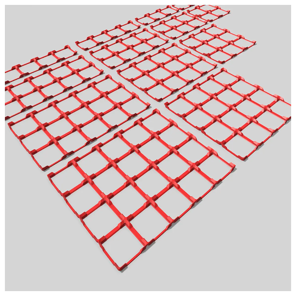 gridfinity low profile baseplate 4x5 modular storage organizer bins for toolbox drawer parts sorting