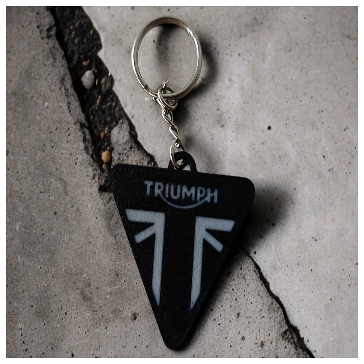 Triumph Keychain Car Interior Accessory Vehicle Decoration Key Ring Auto Parts Component