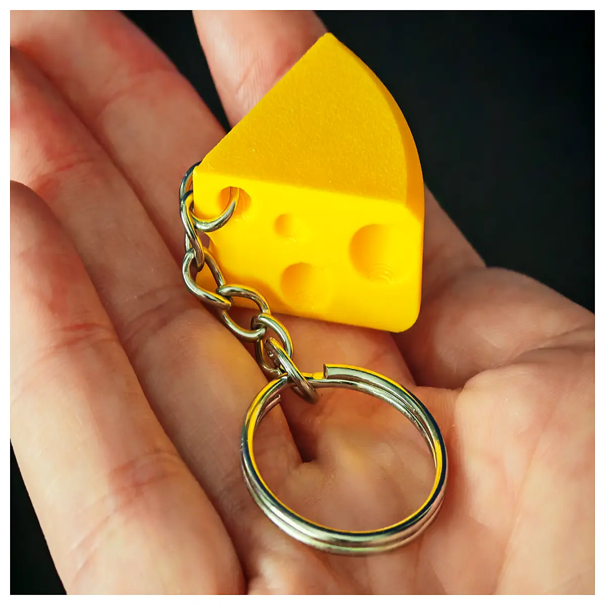 Cheese Charm Keychain Fun Food Decor Cute Gift Food Display for Cheese Lovers