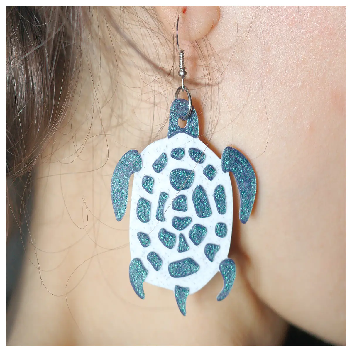 ful Shell Earrings Realistic Decoration Aquarium Fish Tank Accessories Cute Pet Earrings Theme Jewelry