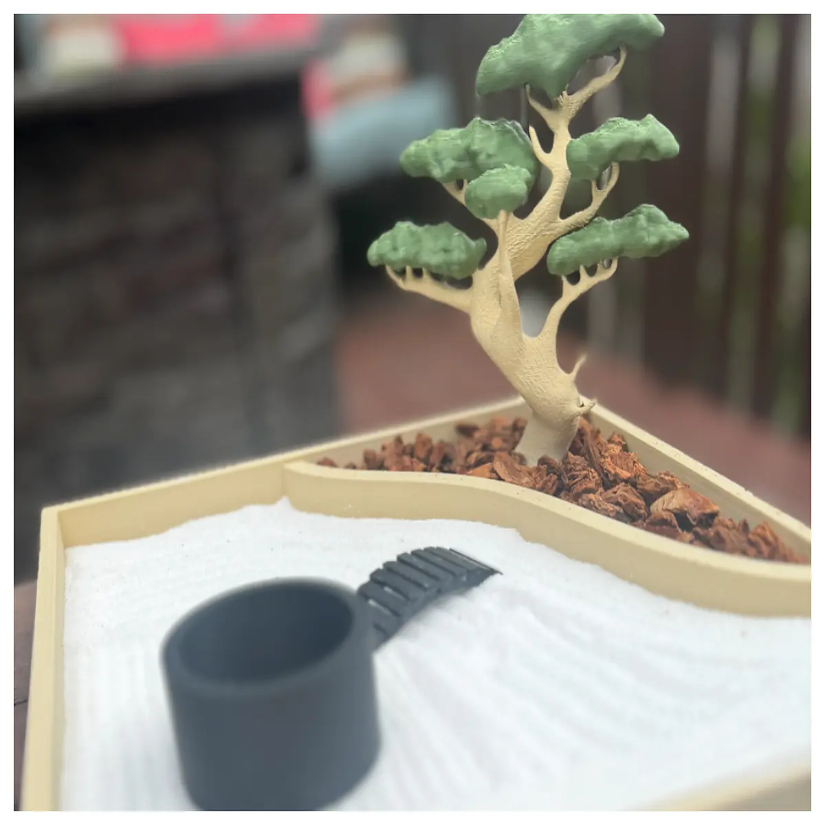 mini zen garden with sand and stones for desk bonsai tree starter set meditation mindfulness gift