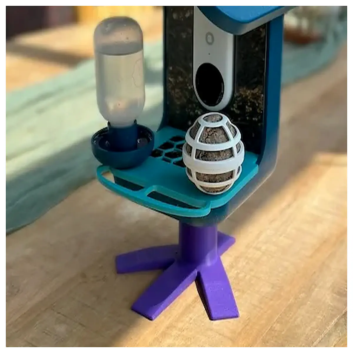 Bird Feeder Stand Desktop Bird Feeder Holder Accessory Bird Cage Supplies Bird Feeding Bird Care Essentials
