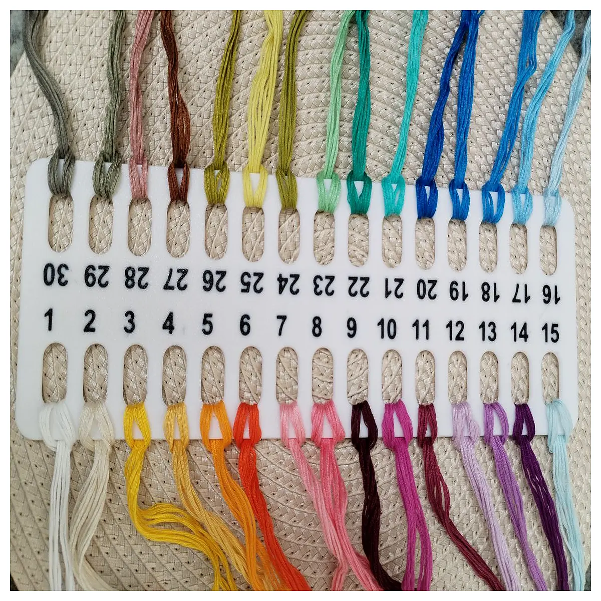 Cross Stitch Organizer 30 Hole Multi Needle Thread Organizer Embroidery Accessories Fast Weaving Tool Stitching Supplies