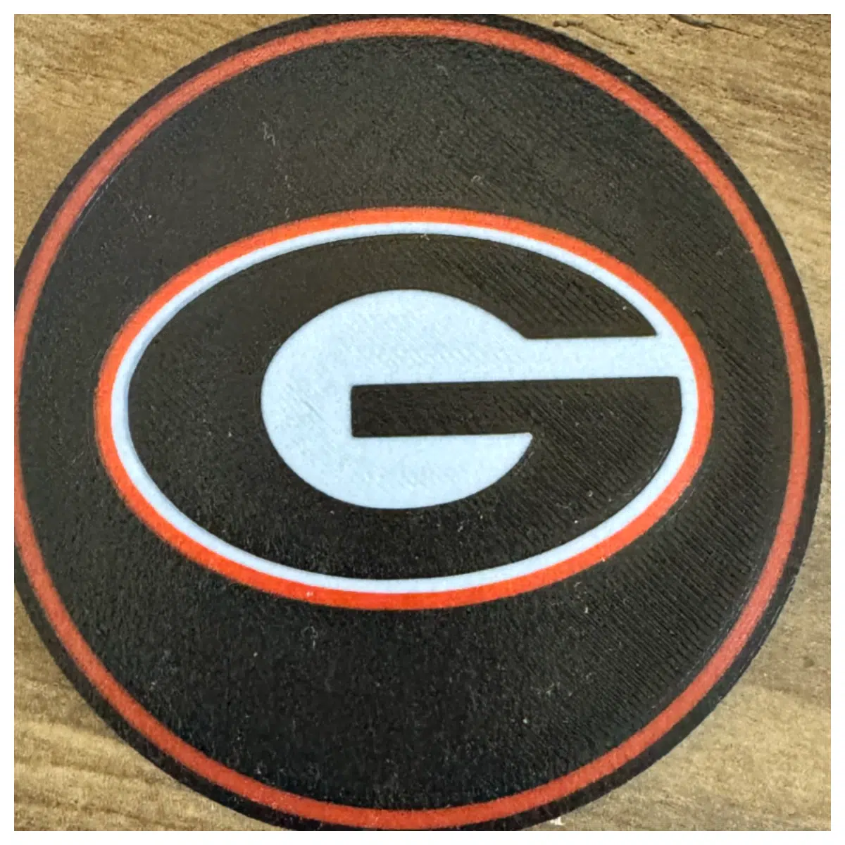 georgia bulldogs coasters set college gear rubber non slip drink mats for tailgating party home decor