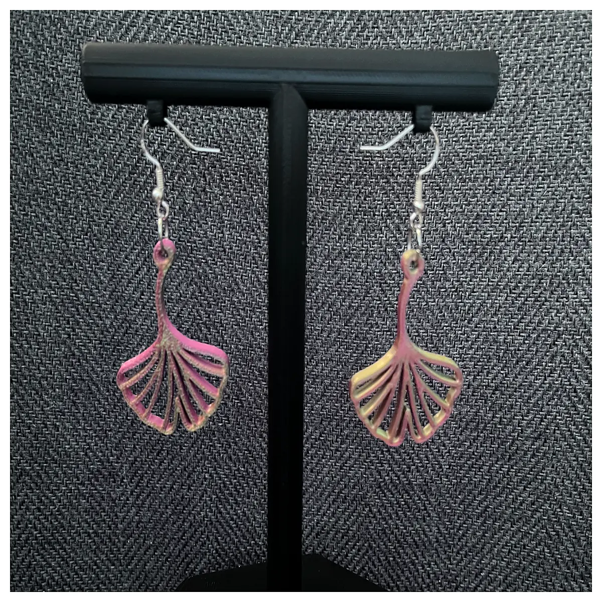 Elegant Ginkgo Leaf Earrings Women s Leaf Earring Fast Print Ginkgo Leaf Jewelry Leaf Earrings