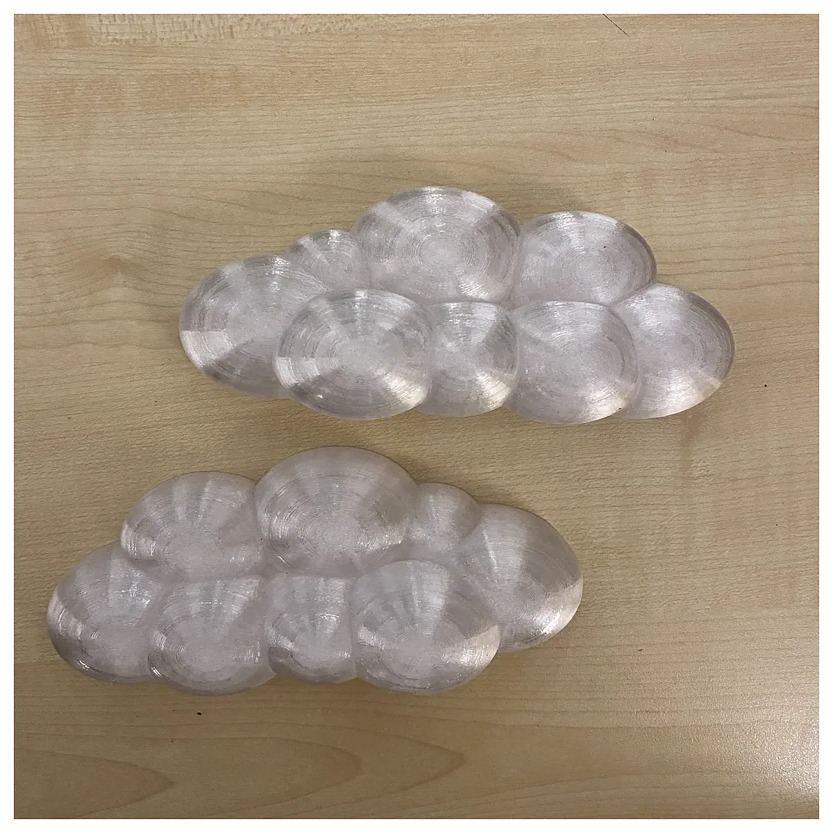 cloud shaped plastic storage boxes with lids for toys makeup jewelry desk organization cute aesthetic home office accessories