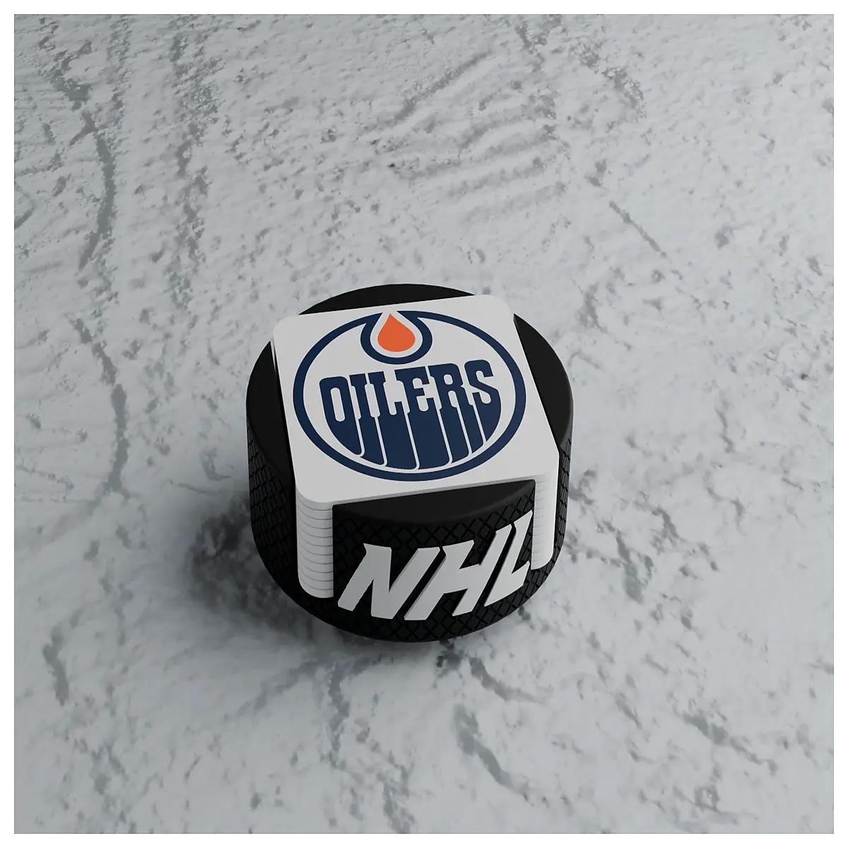 hockey puck coasters with wooden base ice hockey themed drink holders for bar table sports gift accessories