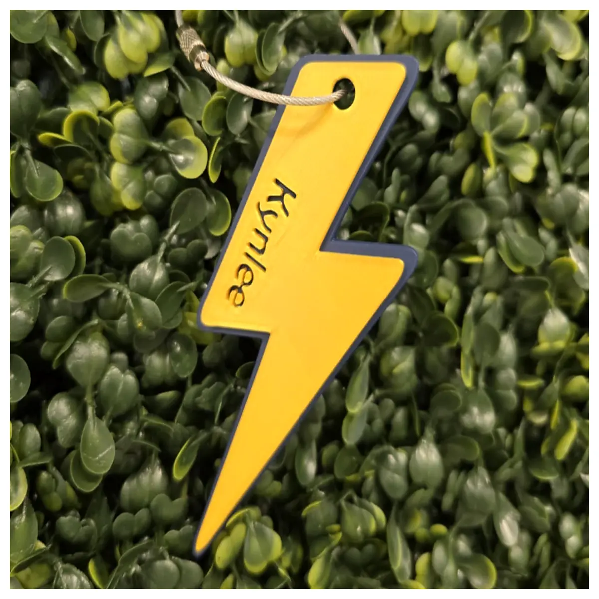 Lightning Keychain Car Decoration Auto Accessory Creative Gift Lightning Shaped Keychain Car Charm