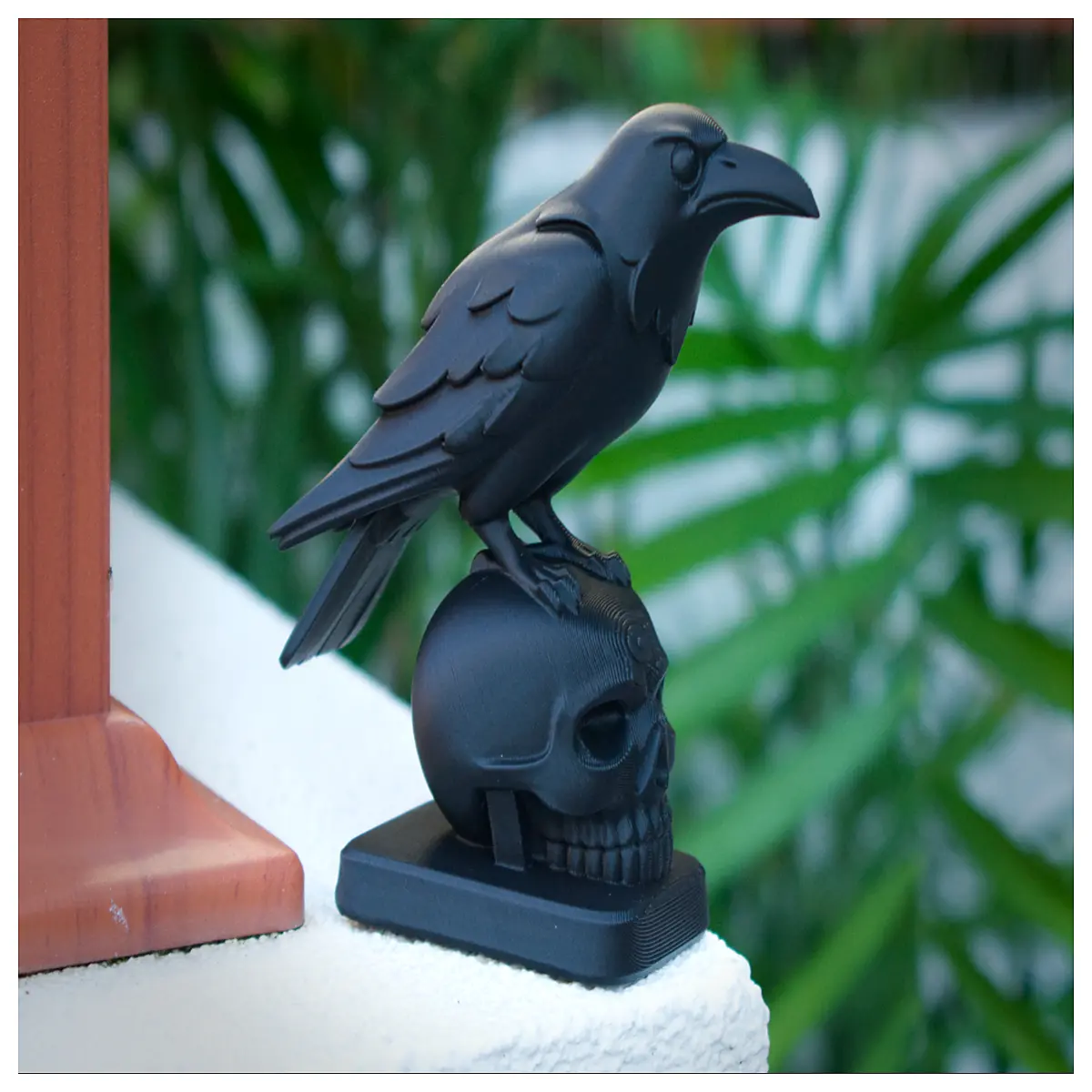 Unlucky Crow Garden Decor Hanging Ornament Indoor Garden Decoration Bird Theme Hanging Plants Wall Decor Decorative Accessories