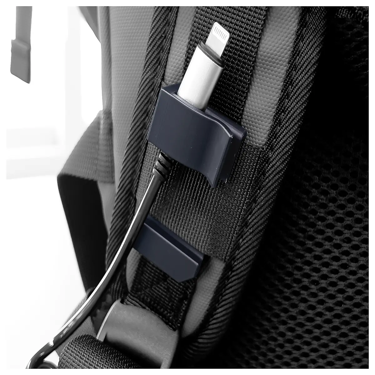 Backpack Cable Organizer Pouch Cord Management for Laptop Backpacks Phone Cable Storage Box Multi Purpose Organizer