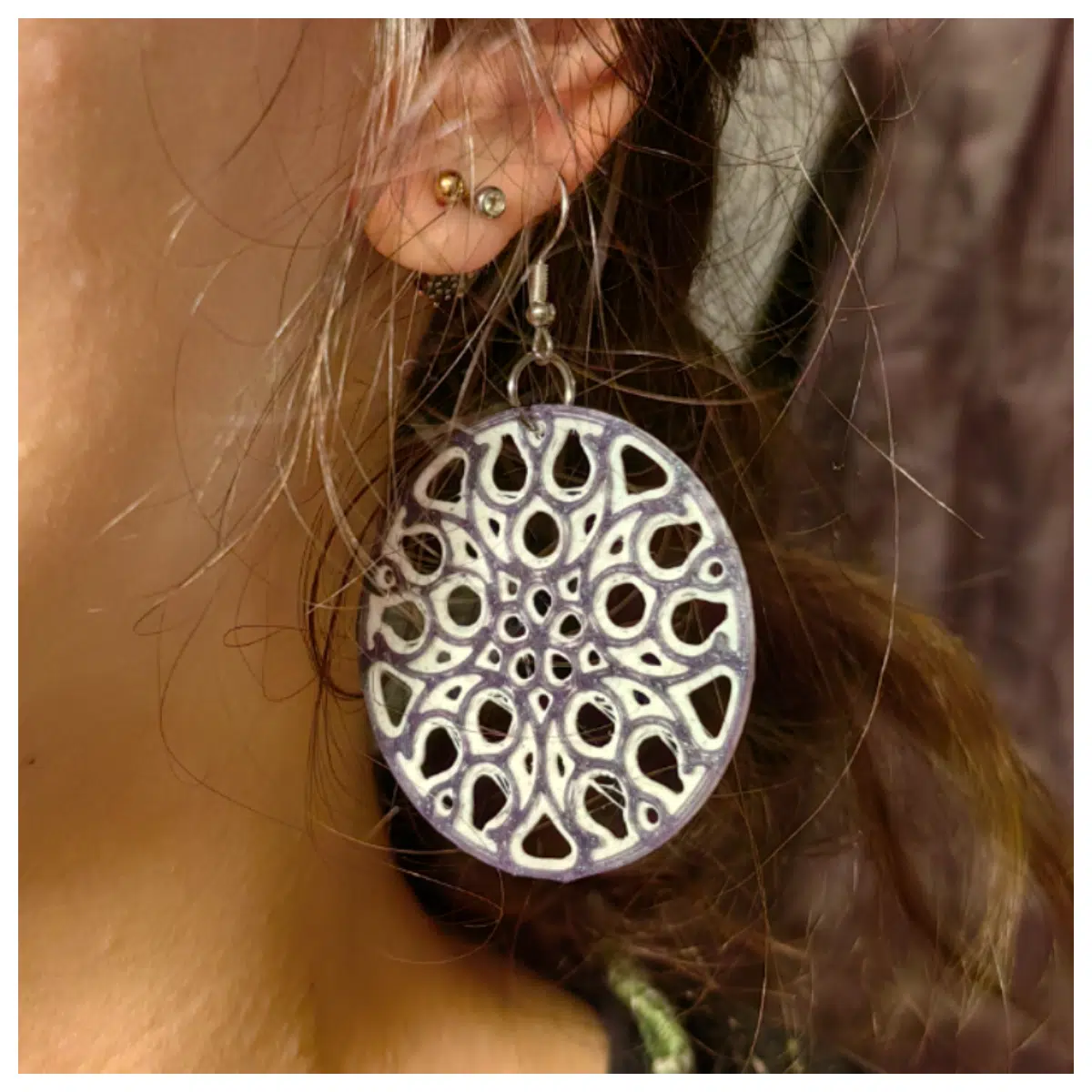 Gothic Circular Window Earrings Black Cross Victorian Style Dark Women s Earring Gothic Jewelry Accessories
