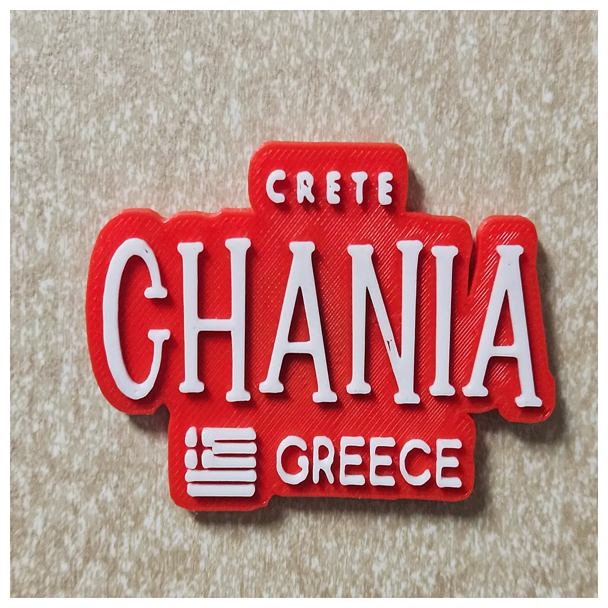 Crete Magnet Greek Travel Souvenir Beach Scene Vacation Gift Crete Local Product Collection Item