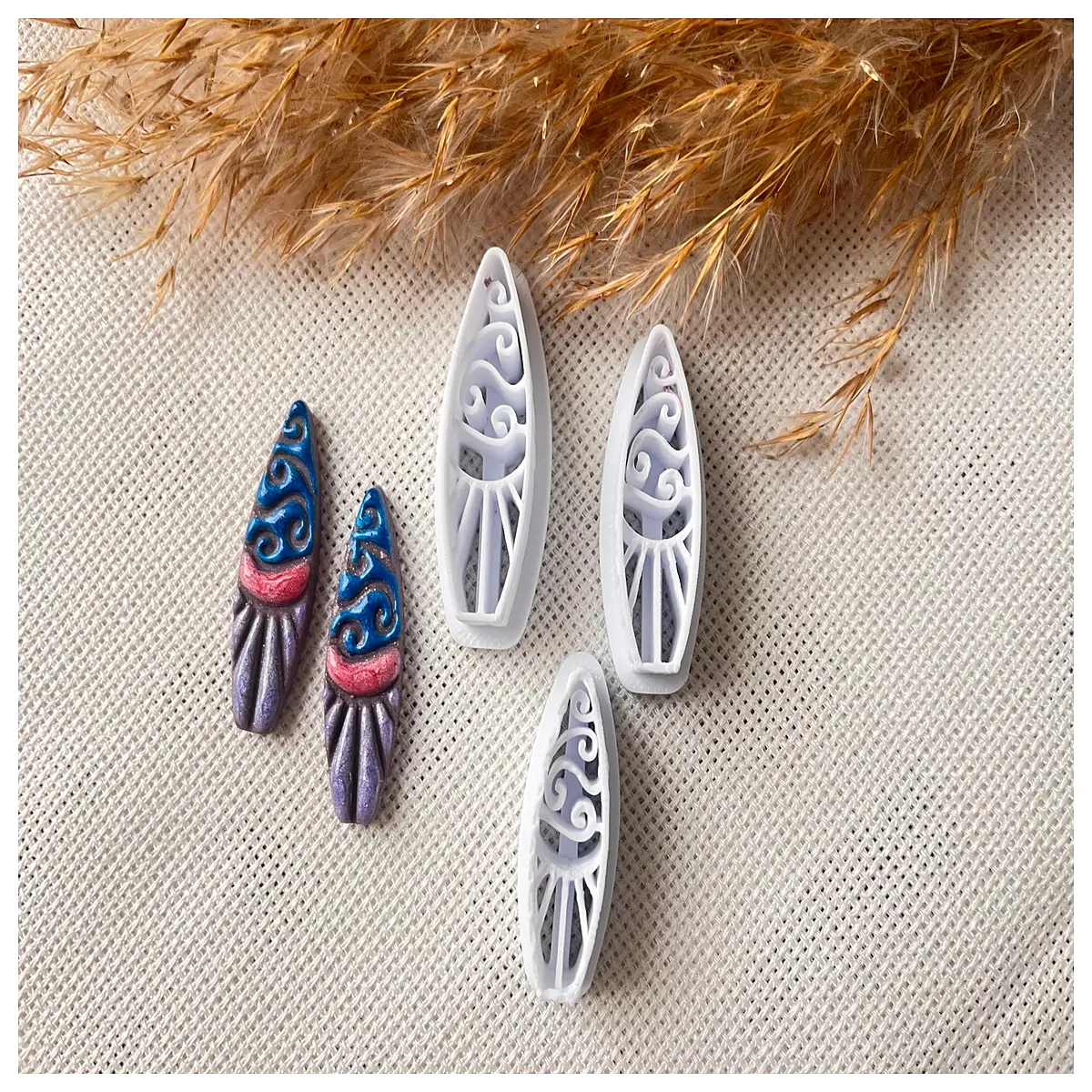Polymer Clay Earring Molds DIY Earring Accessories Crafting Molds Creative Earring Design