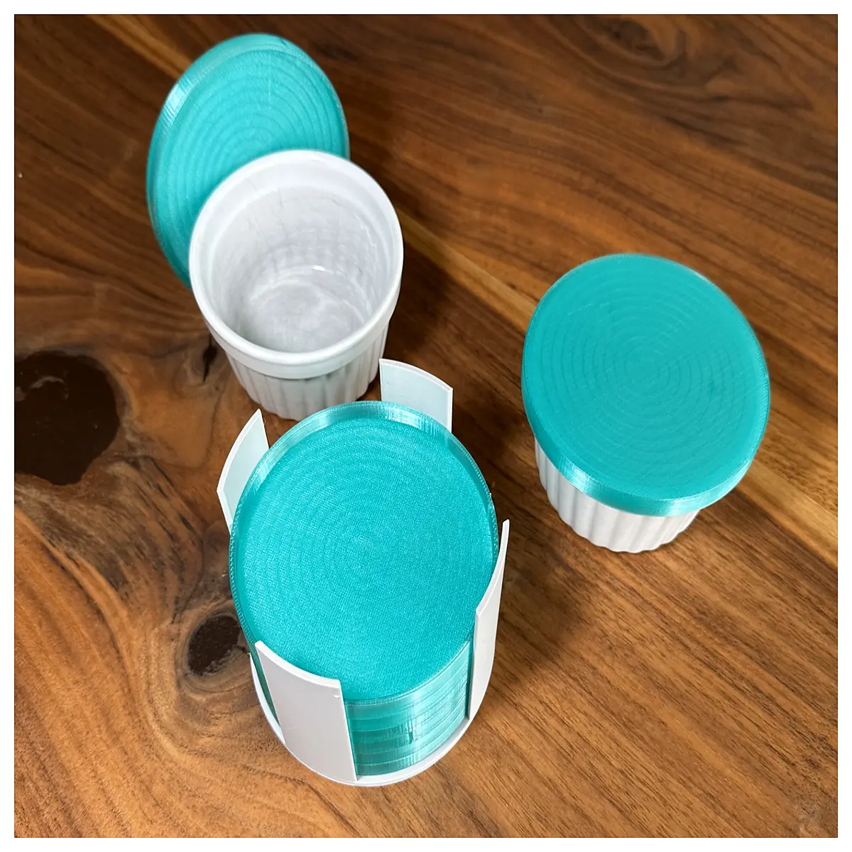 Caramel Custard Cup Lid Stand Dessert Accessory Baking Supplies Caramel Bowl Support Custard Serving
