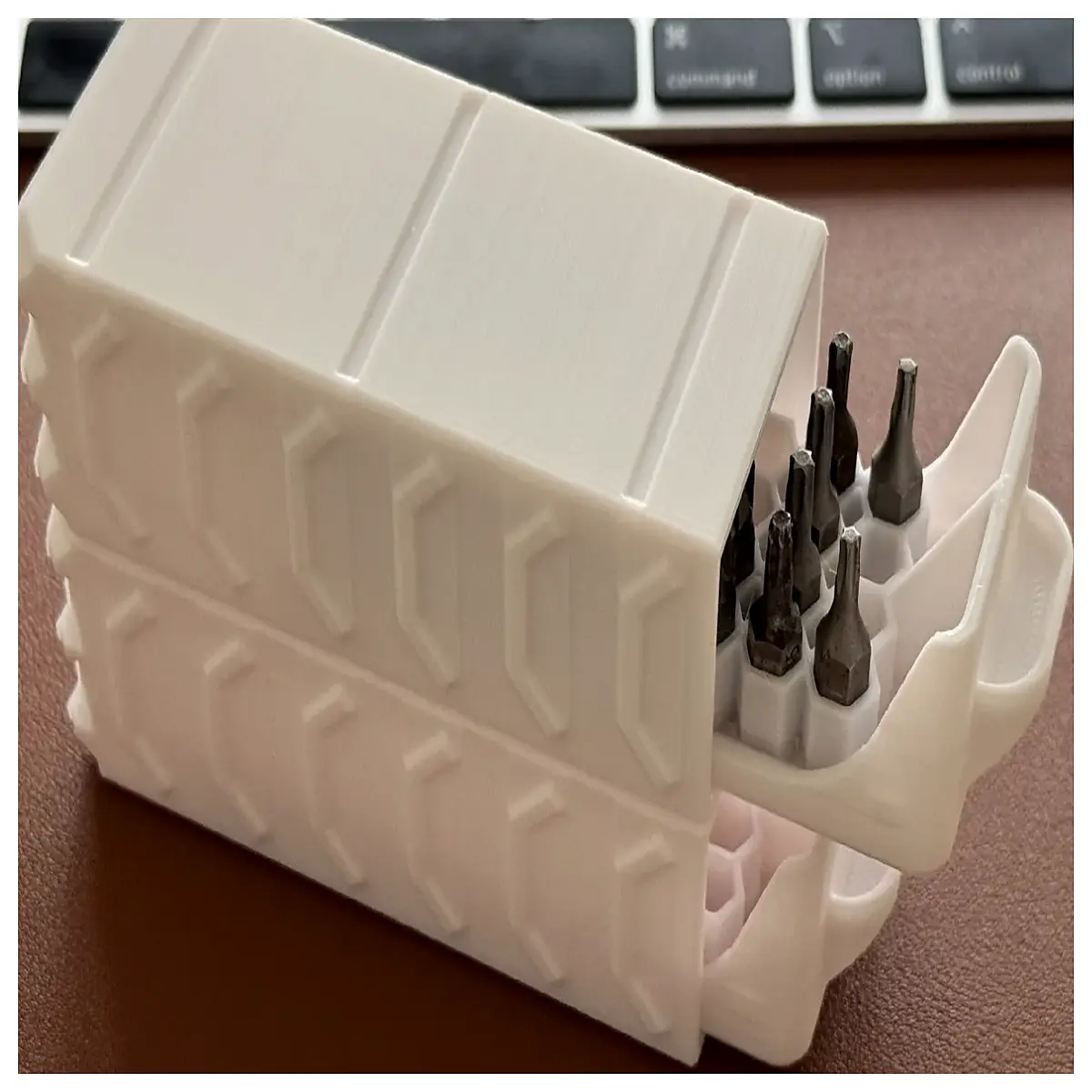 hex shank drill bit organizer box storage case holder rack for woodworking tools