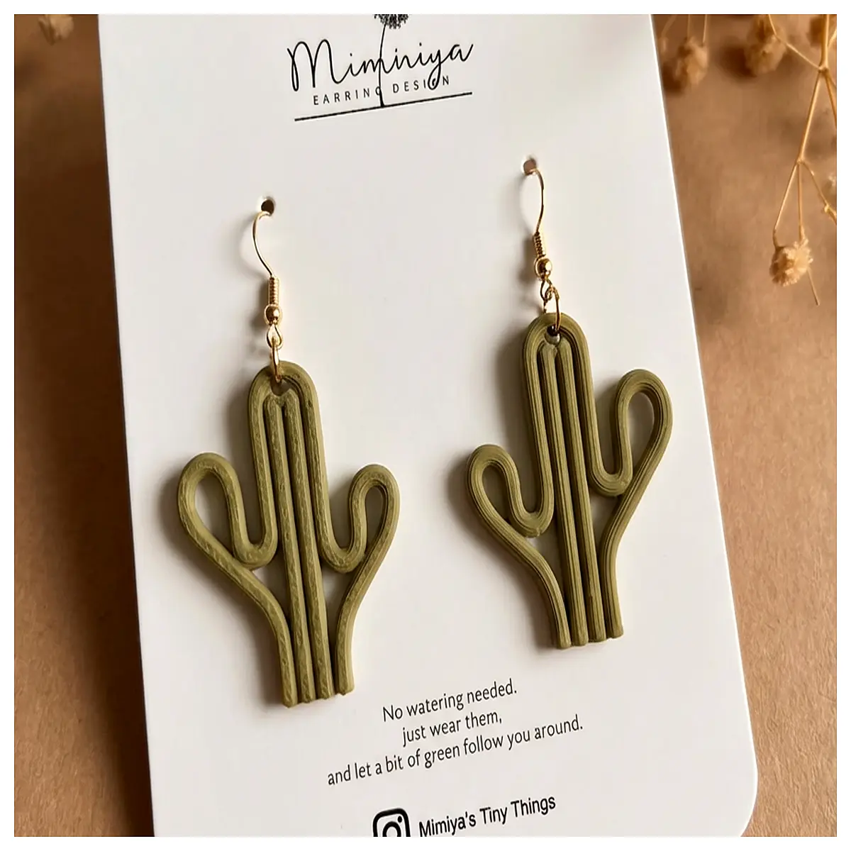 Cactus Earrings Women s Fashion Decorative Earrings Cute Cactus Earring Trendy Fashion Cactus Style Earrings
