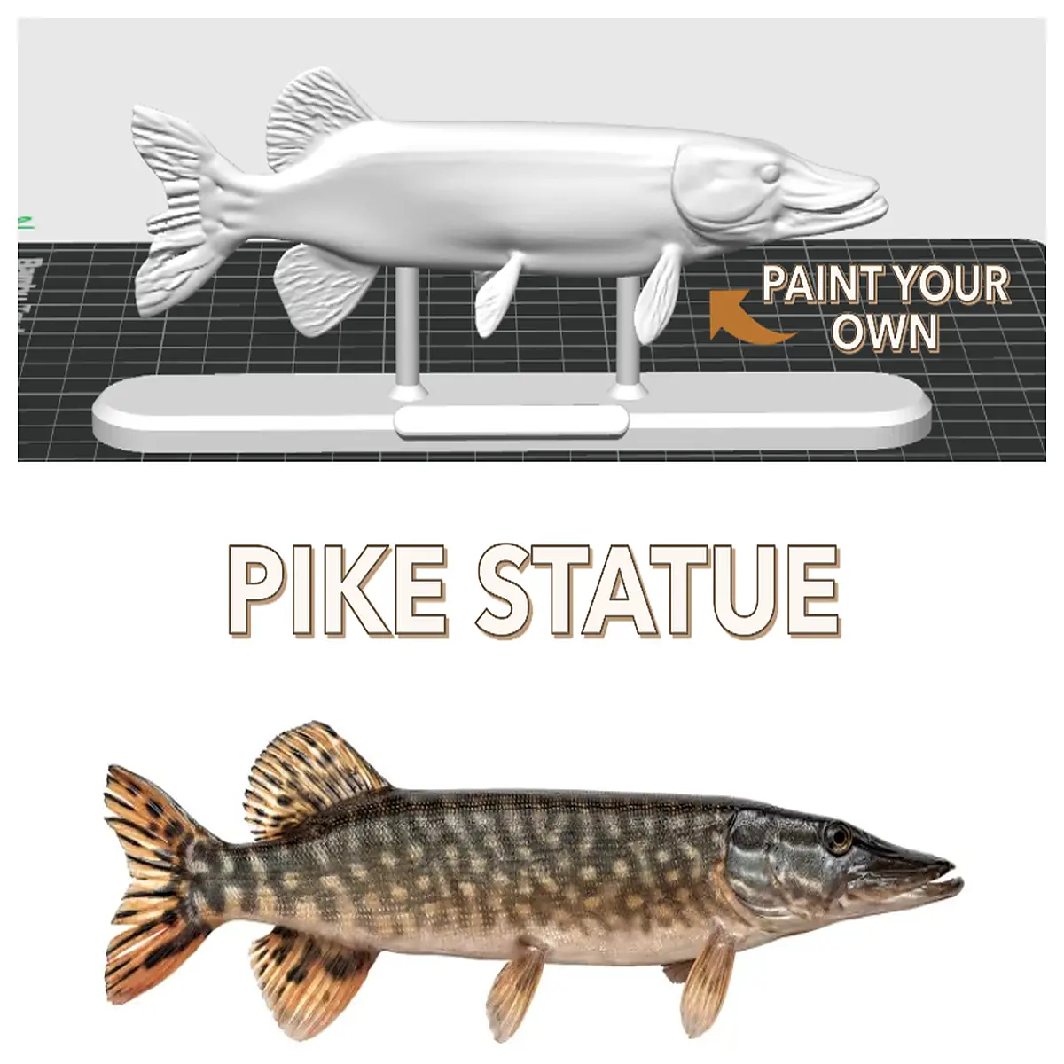 modern abstract fish sculpture metal wall art home decor living room office desk statue