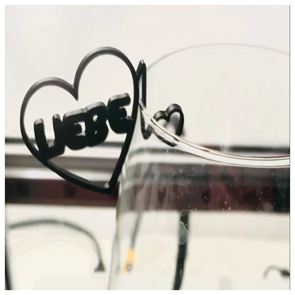 custom wine glass charm with love engraving personalized barware accessories for weddings gifts romantic cocktail marker tag