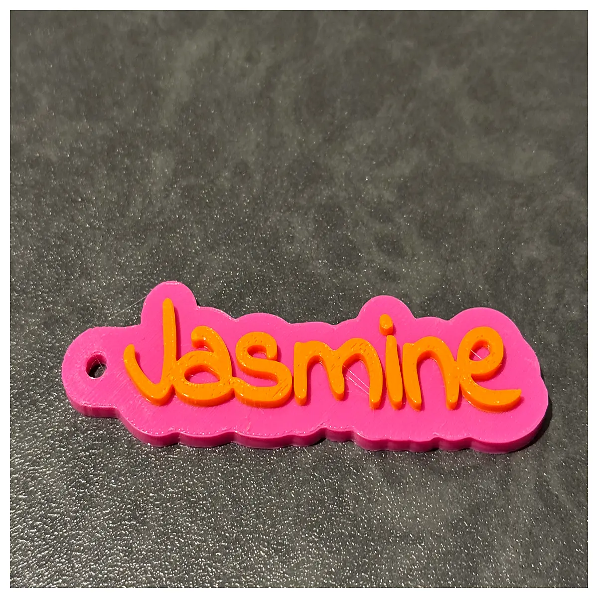 Jasmine Charm Keychain Floral Car Accessory Auto Decoration Keyring Gift Simple Design Key Parts