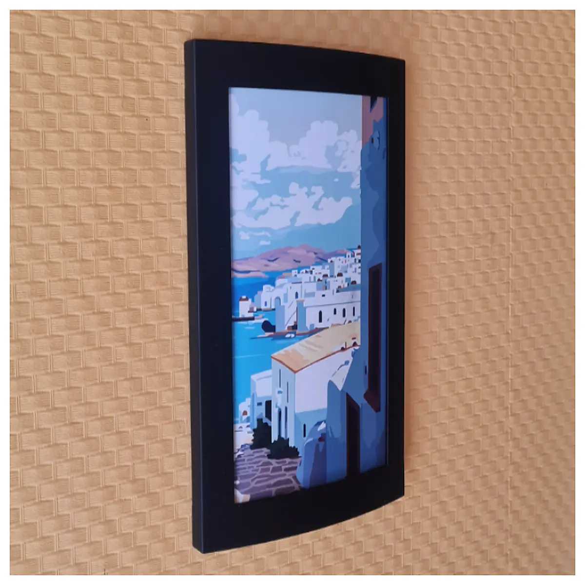 Wand Photo Frame 10x15cm Curved Decorative Photo Wall Ornament Creative Display Item Wall Side Decoration Art Frame