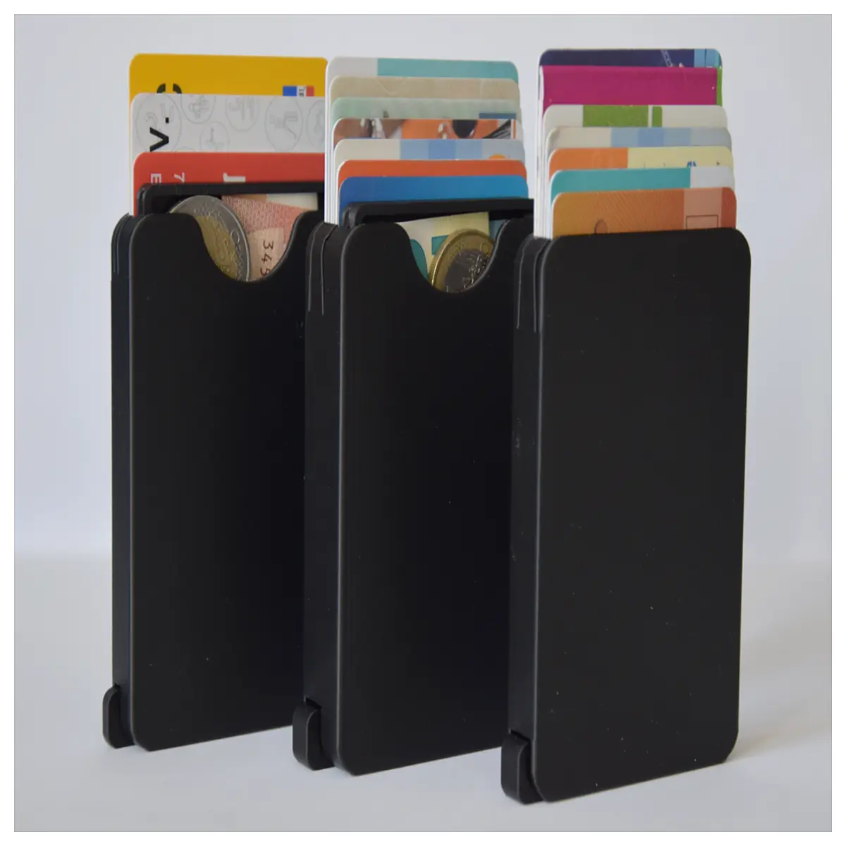 Uni Fold Slim Wallet V6 All in One Print Phone Card Holder Multi Card Storage Wallet Case Protection Film