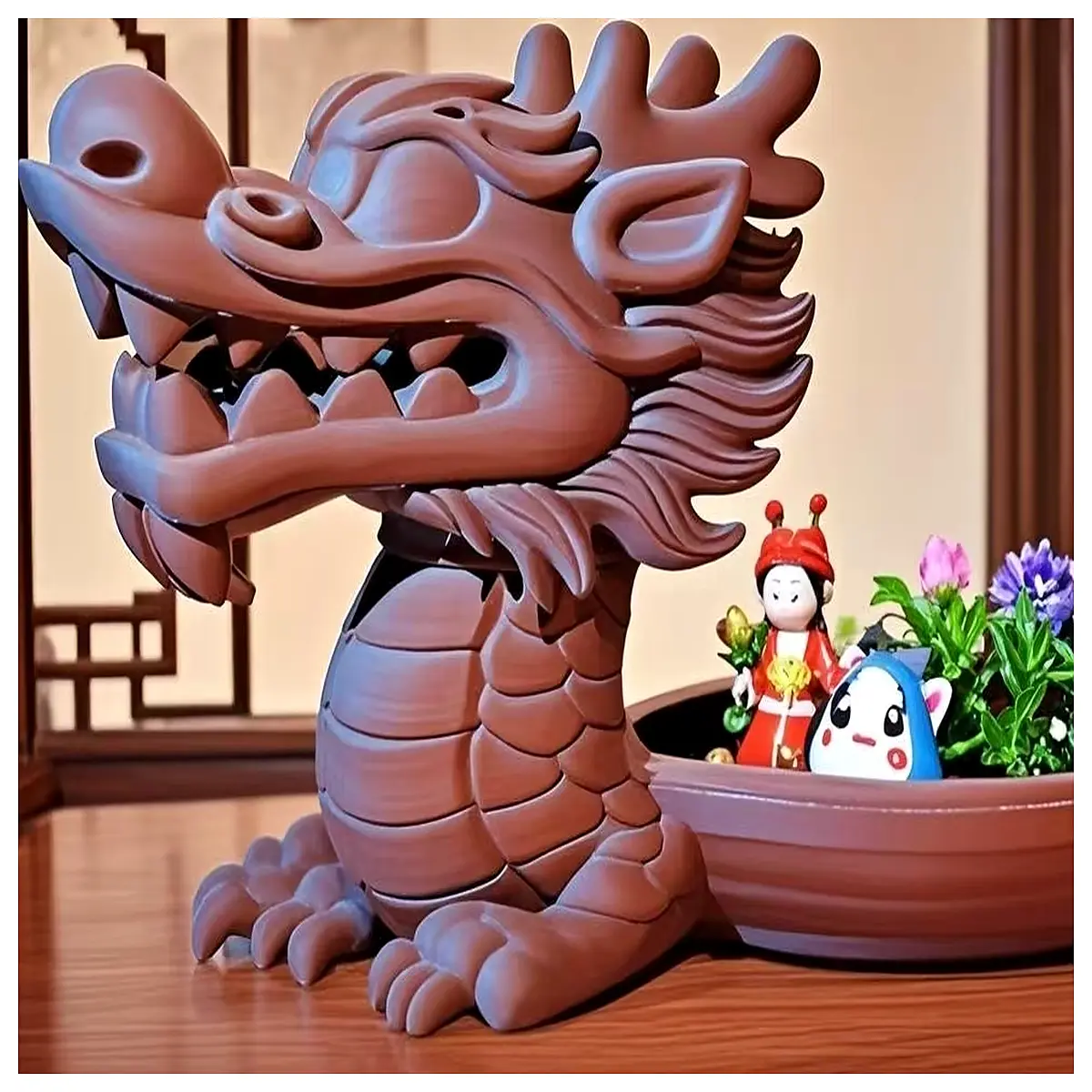 dragon boat relief dinner plates ceramic tableware for dragon boat festival gifts party decor