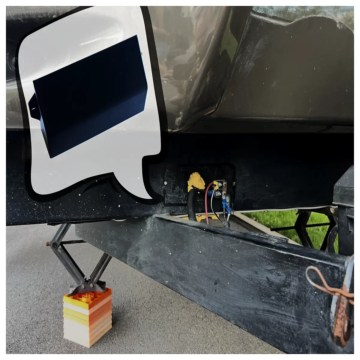 RV Trailer Cable Cover Protector Cable Entry Junction Box Automotive Accessories Cable Management Trailer Parts