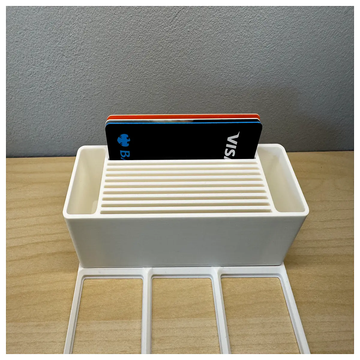 Gridfinity Central Card Storage Box File Organizer Office Storage Card Management Desktop System