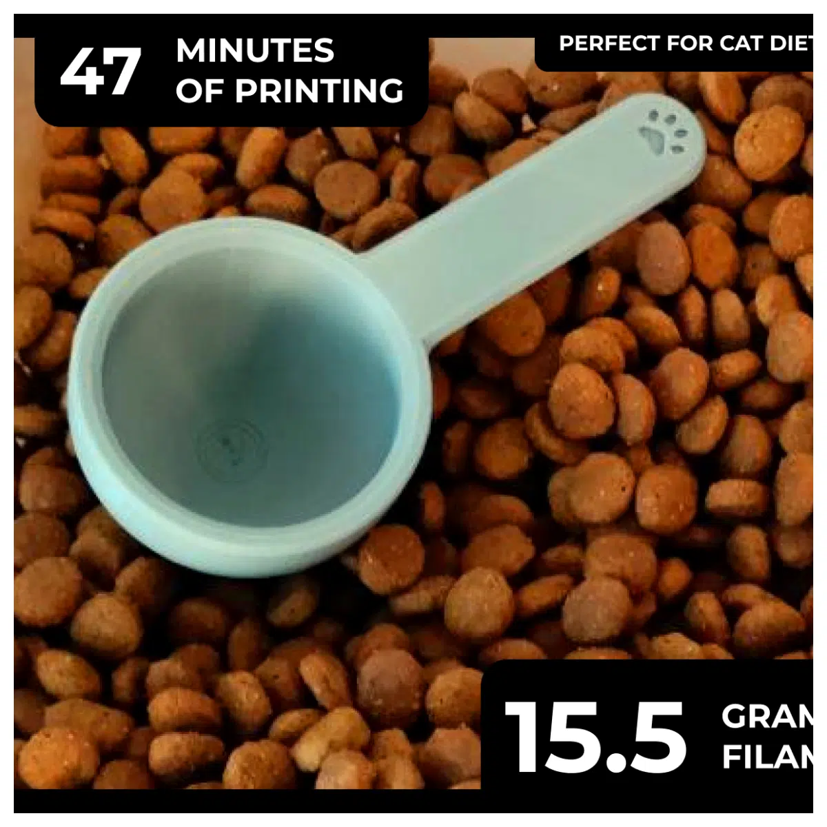 Cat Food Spoon 12ml Measuring Scoop Small Cat Food Scoop Pet Feeding Scoop Feeding Tool Ideal for Kittens Adult Cats