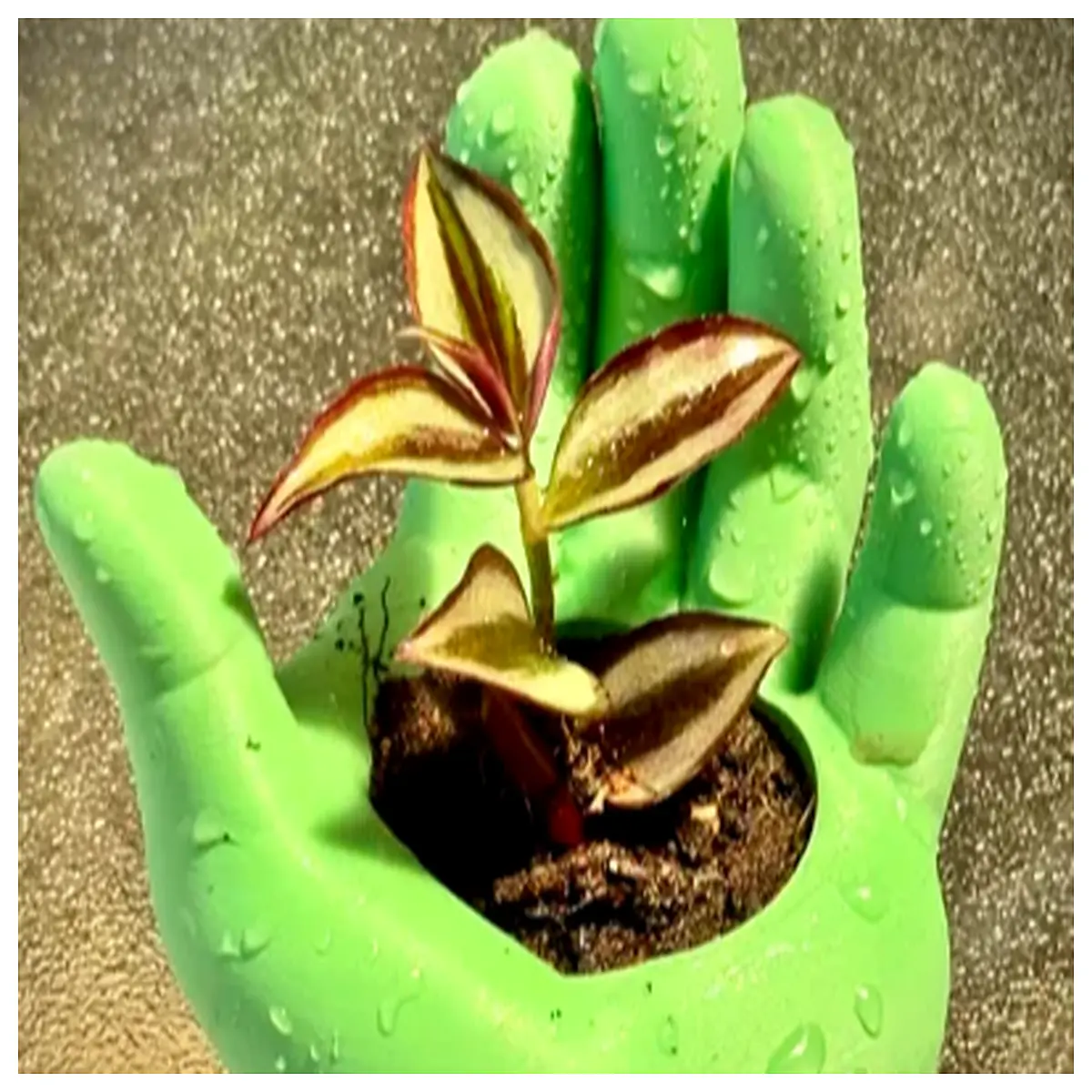Hand Shaped Flower Pot Decorative Plant Container Garden Accessory Floral Arrangement Holder Indoor Garden Decor