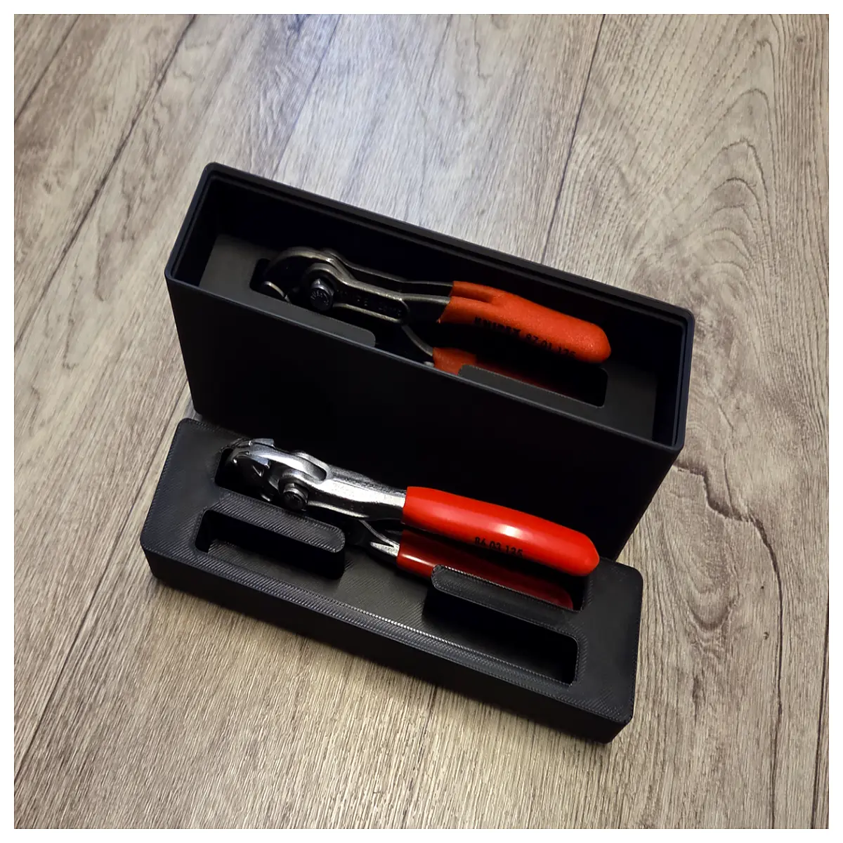 Gridfinity 4x1 Storage Box Tool Organizer Pliers Knipex 125mm Workbench Storage Desktop Organizer