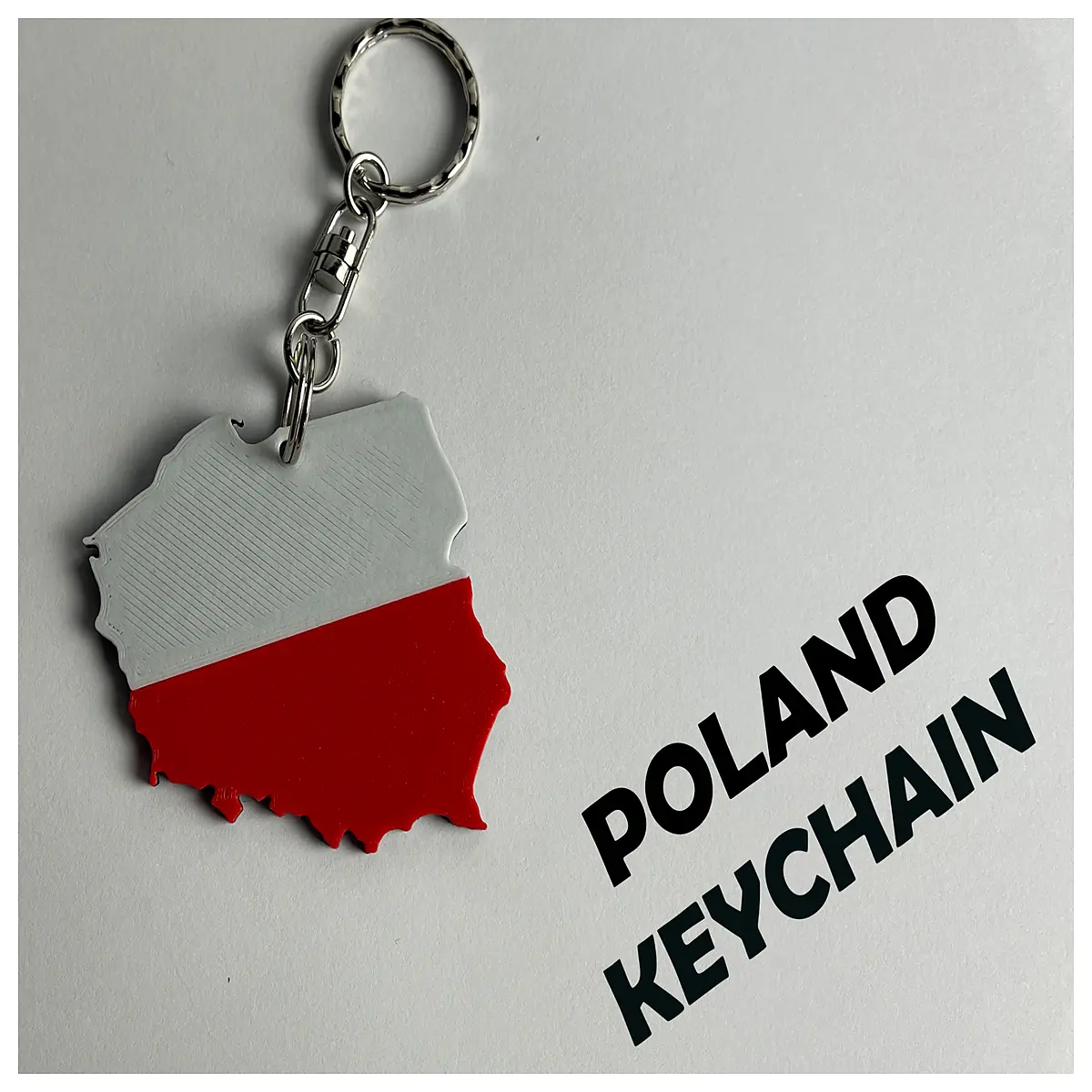 Poland Keychain Outline Design Car Keyring Memorial Gift Keychains Accessories Novelty Charm