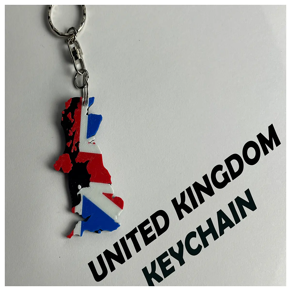 Flag Keychain National Map Silhouette Memorial Gift Keyring Accessory for Lovers