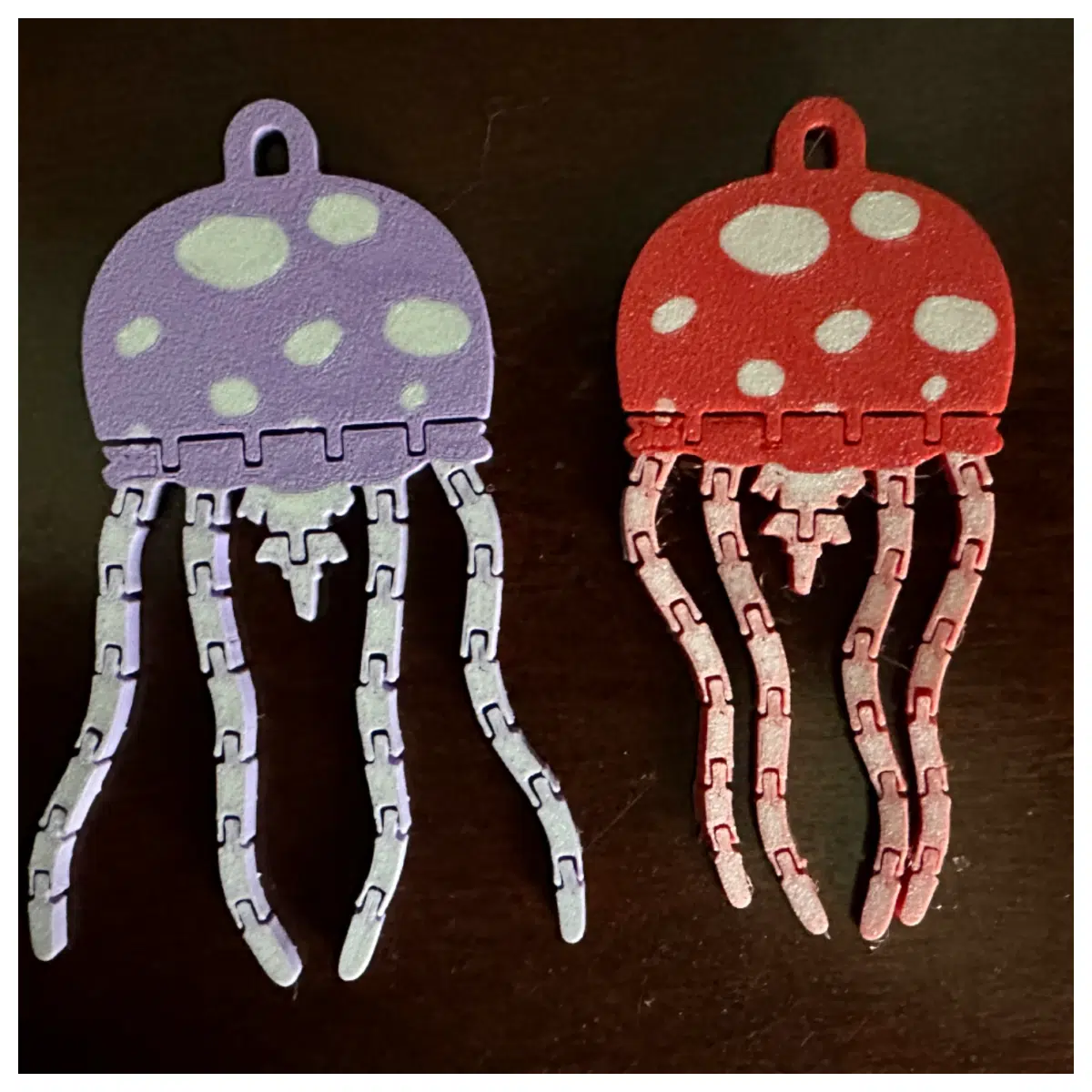 Jellyfish Mushroom Keychain Ocean Decor Creative Cute Charm Phone Accessory Keychain Gift