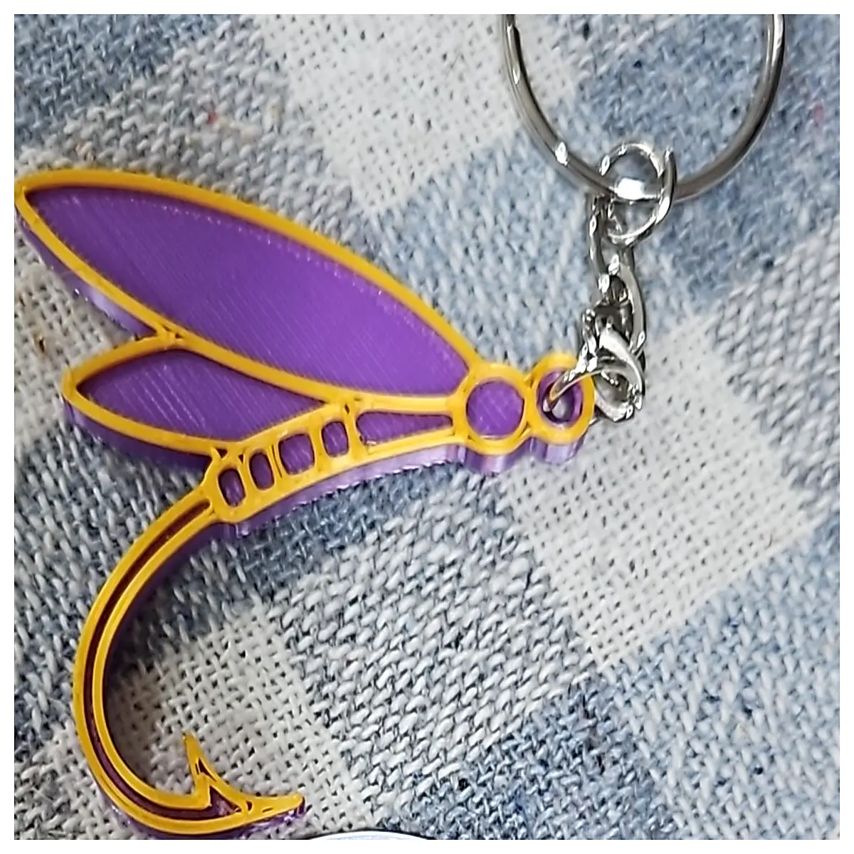 Fei Dai Key Chain Model Fishing Accessory Outdoor Sport Fishing Tackle Decoration Fishing Rod Holder Creative Keychain Top Choice for Fishing Enthusia
